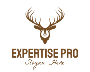 Brown Elk Head logo design