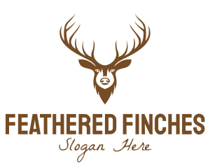 Brown Elk Head logo design