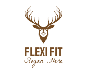 Brown Elk Head logo design