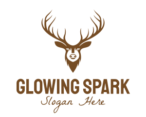 Brown Elk Head logo design