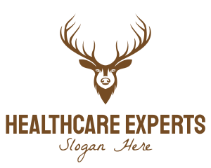 Brown Elk Head logo design