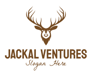 Brown Elk Head logo design