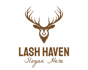 Brown Elk Head logo design