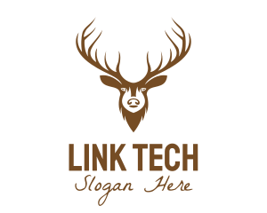 Brown Elk Head logo design