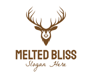 Brown Elk Head logo design