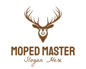 Brown Elk Head logo design