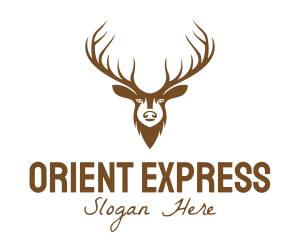 Brown Elk Head logo design