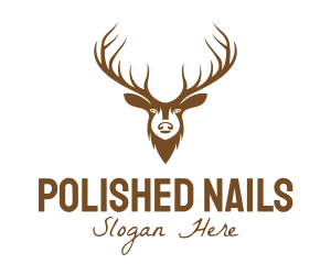 Brown Elk Head logo design