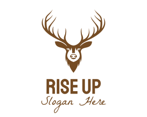 Brown Elk Head logo design