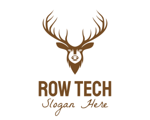 Brown Elk Head logo design