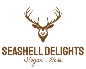 Brown Elk Head logo design