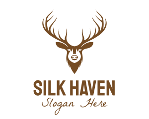 Brown Elk Head logo design