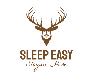 Brown Elk Head logo design