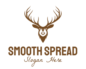 Brown Elk Head logo design