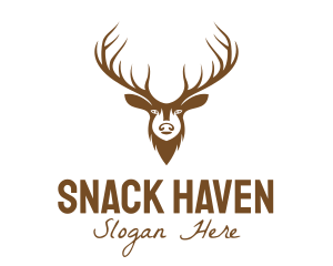 Brown Elk Head logo design