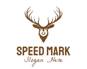 Brown Elk Head logo design