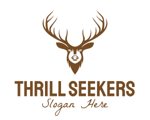 Brown Elk Head logo design