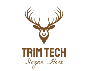 Brown Elk Head logo design