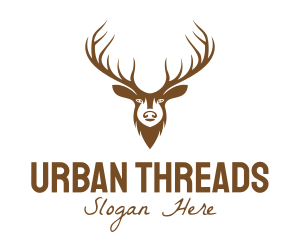 Brown Elk Head logo design