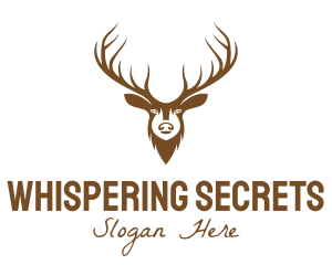 Brown Elk Head logo design