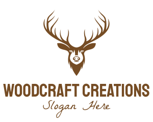 Brown Elk Head logo design