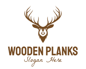 Brown Elk Head logo design