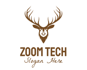 Brown Elk Head logo design