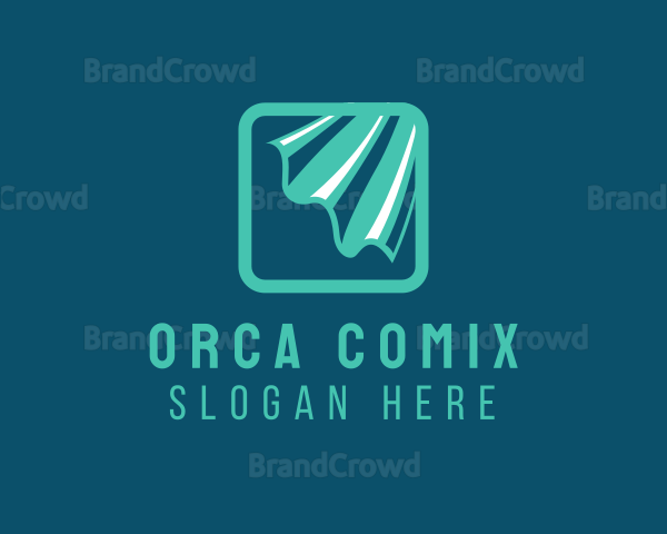 Square Curtain Wave Logo