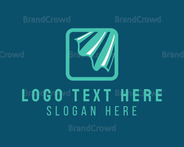 Square Curtain Wave Logo