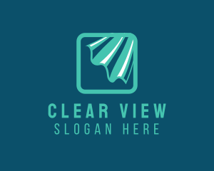 Screen - Square Curtain Wave logo design