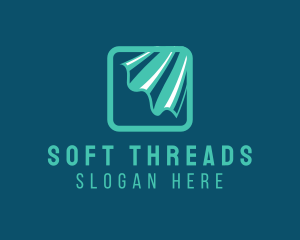 Cloth - Square Curtain Wave logo design