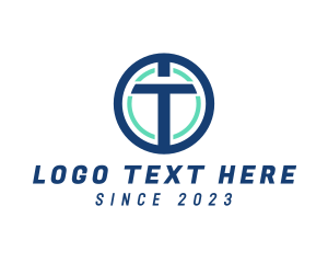 Circle - Digital Marketing Letter T logo design