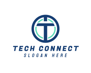 Digital Marketing Letter T Logo