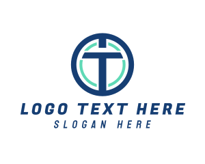 Digital Marketing Letter T Logo