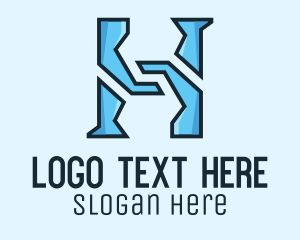 Ice - Ice Letter H logo design