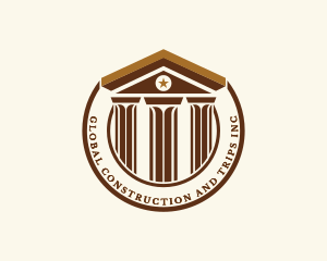 Lawyer Legal Courthouse logo design