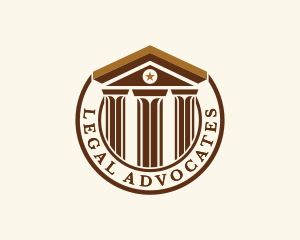 Lawyer Legal Courthouse logo design