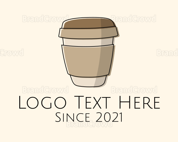 Minimalist Coffee Cup Logo