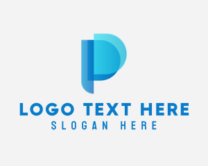 Software - Digital Software Letter P logo design