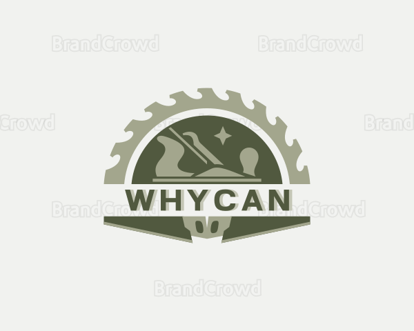 Hand Planer Carpentry Logo