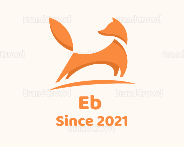 Modern Orange Fox Logo