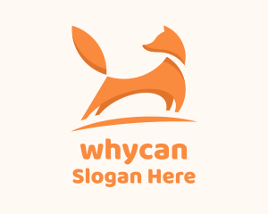 Modern Orange Fox  Logo