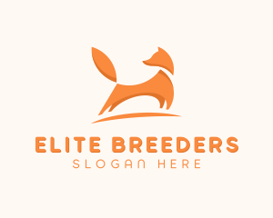 Modern Orange Fox  logo design