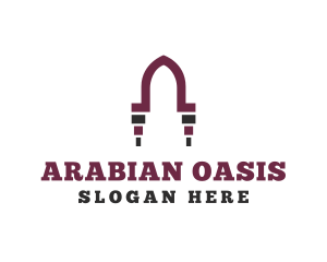 Arabian - Arab Door Arch logo design