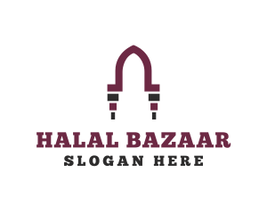 Arab Door Arch logo design