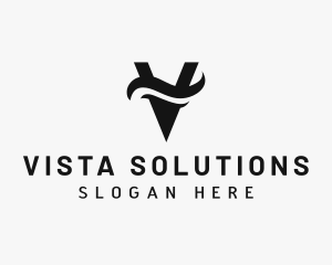 Elegant Boutique Letter V logo design