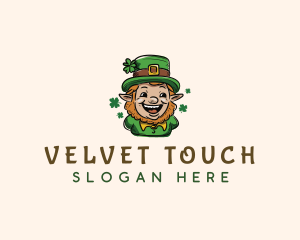 Irish Leprechaun Clover Logo