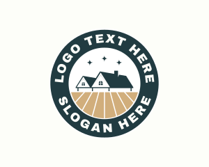 Town House - House Roofing Subdivision logo design