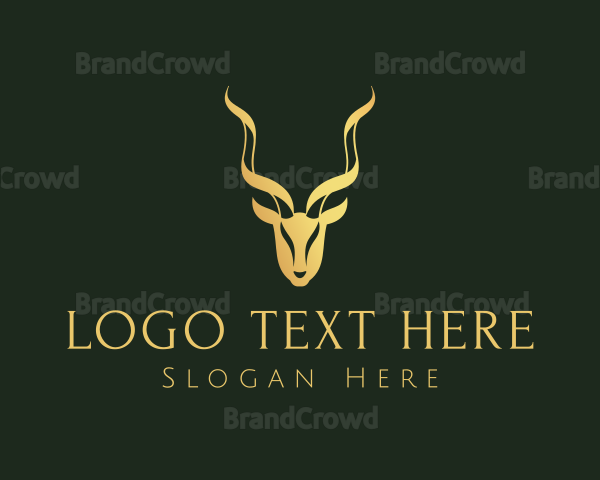 Gold Gazelle Antler Logo