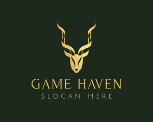 Gold Gazelle Antler Logo